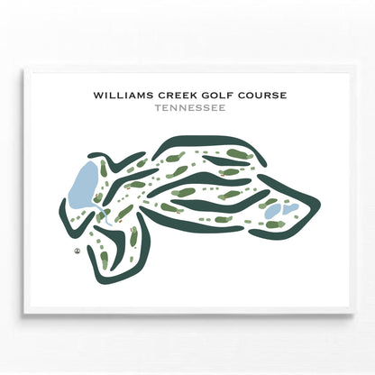 Williams Creek Golf Course, Tennessee - Printed Golf Courses