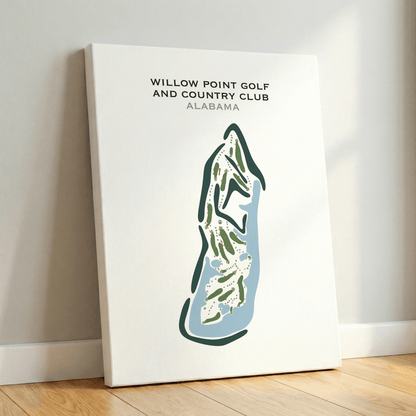 Willow Point Golf and Country Club, Alabama - Printed Golf Courses
