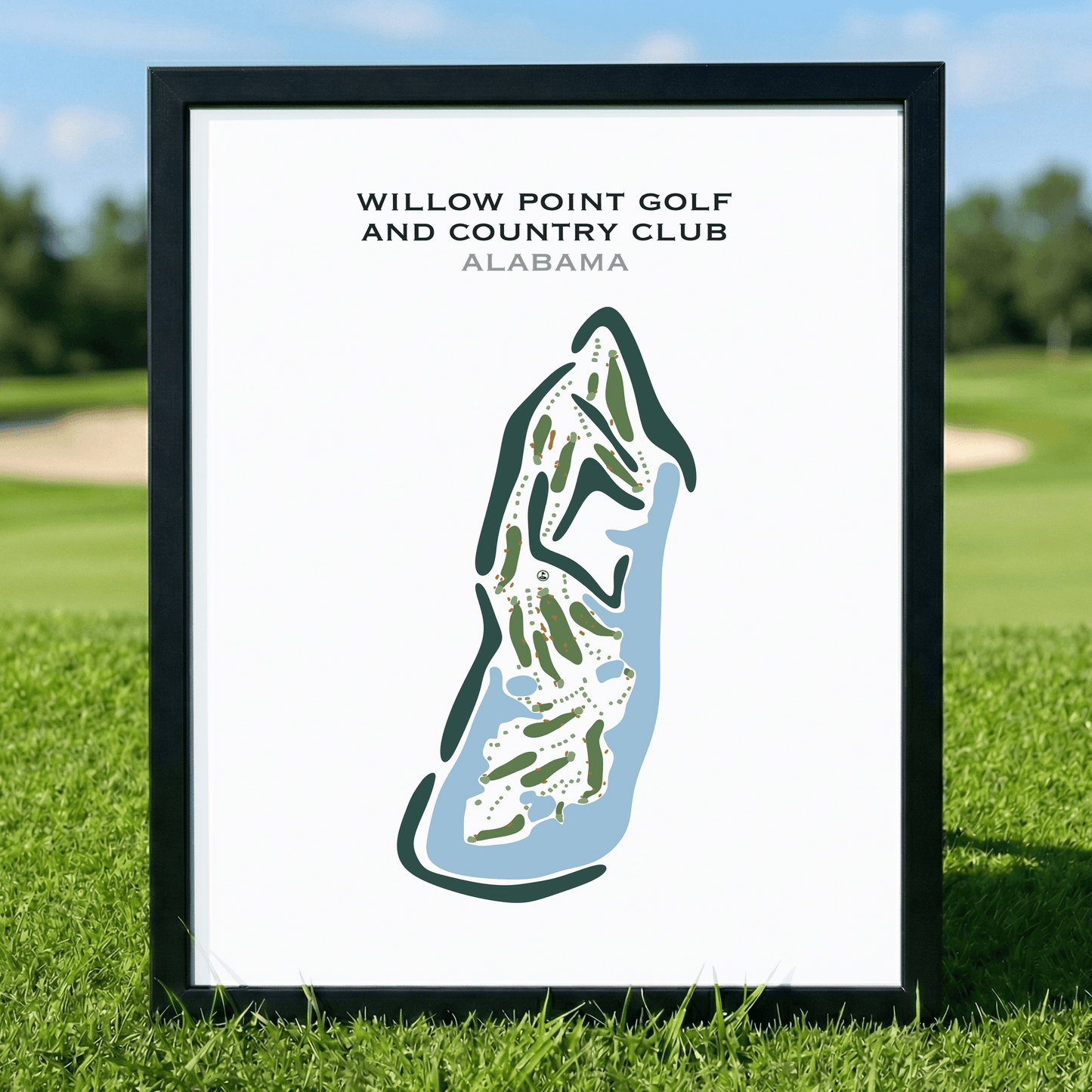 Willow Point Golf and Country Club, Alabama - Printed Golf Courses