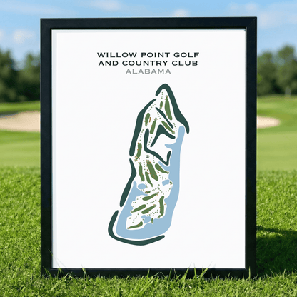 Willow Point Golf and Country Club, Alabama - Printed Golf Courses