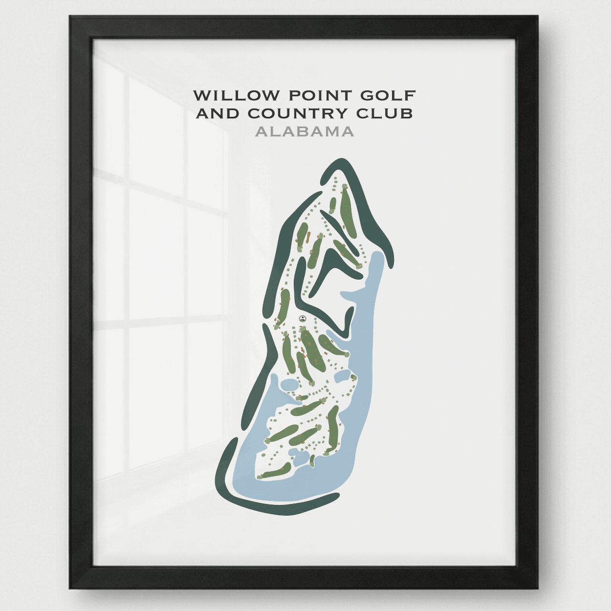 Willow Point Golf and Country Club, Alabama - Printed Golf Courses