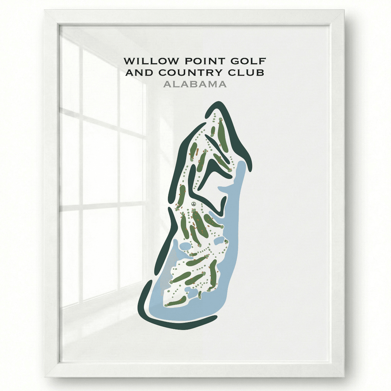 Willow Point Golf and Country Club, Alabama - Printed Golf Courses