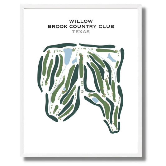 Willow Brook Country Club, Texas - Printed Golf Course