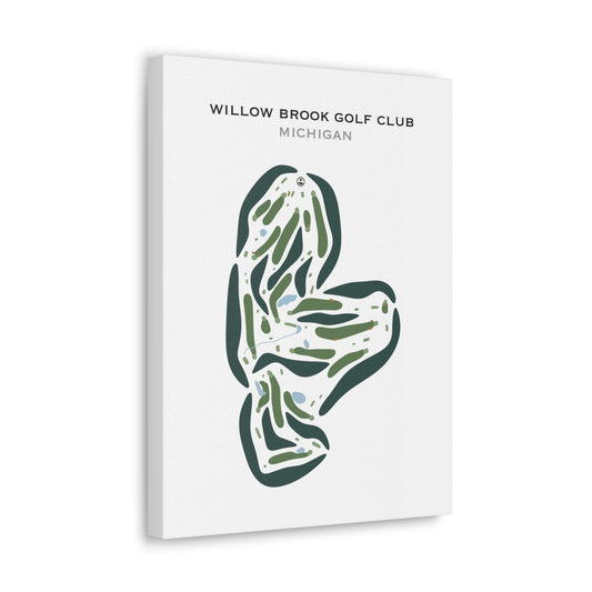 Willow Brook Golf Club, Michigan - Printed Golf Courses