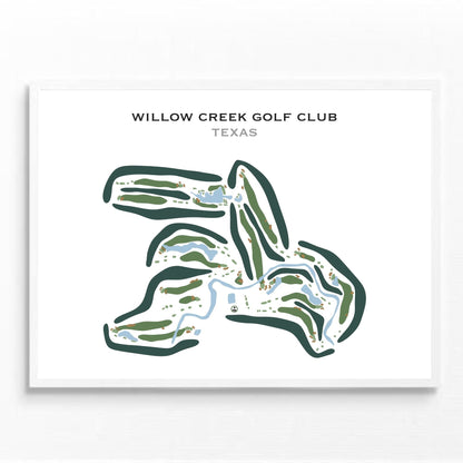 Willow Creek Golf Club, Texas - Printed Golf Courses