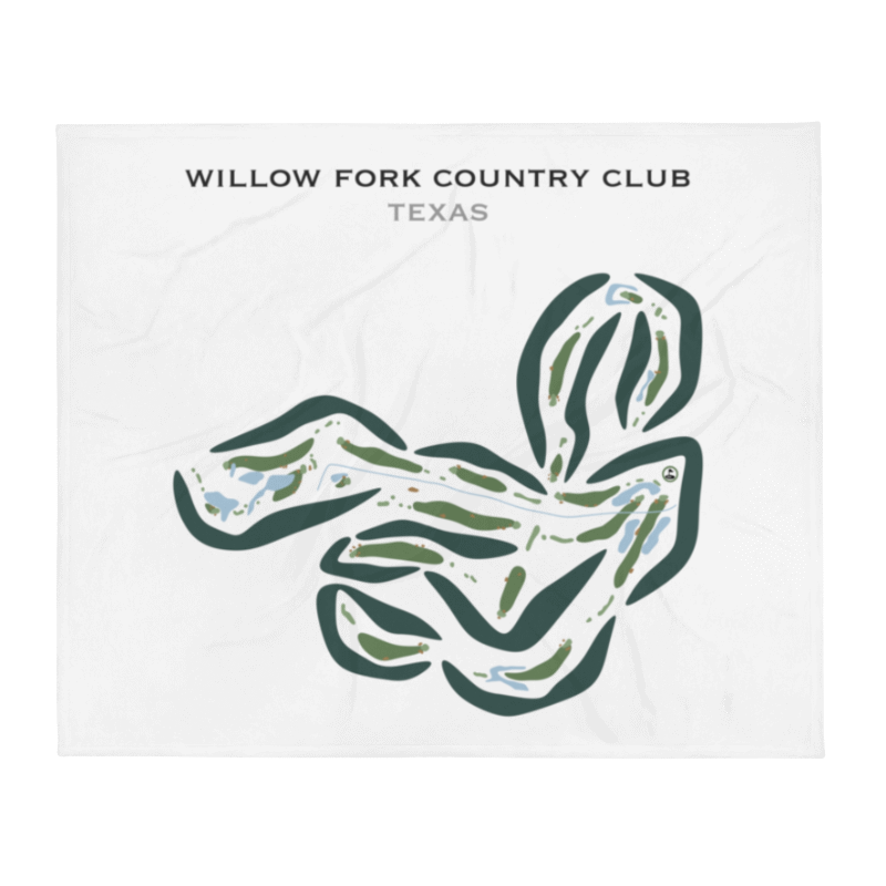 Willow Fork Country Club, Texas - Printed Golf Courses
