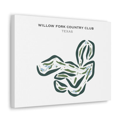 Willow Fork Country Club, Texas - Printed Golf Courses