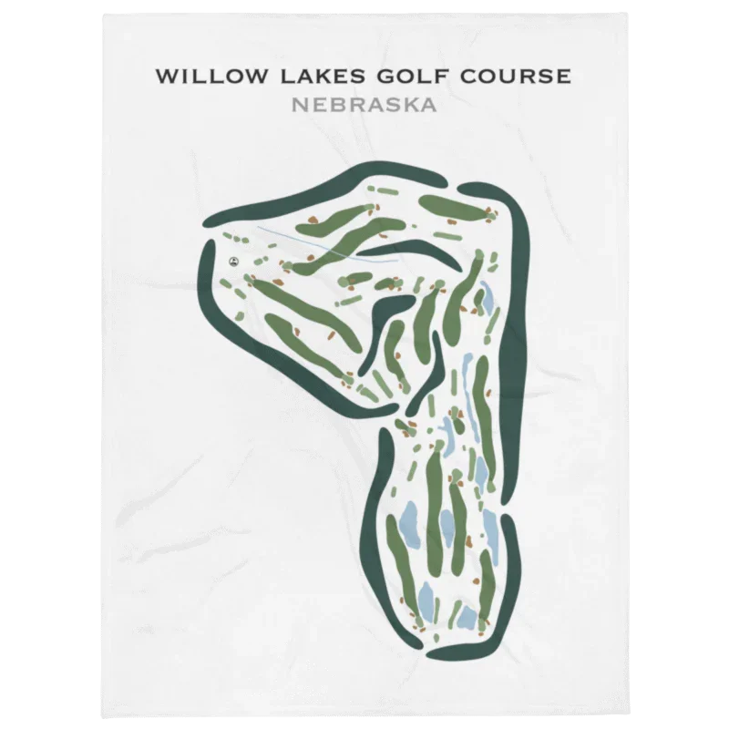 Willow Lakes Golf Course, Nebraska - Printed Golf Courses