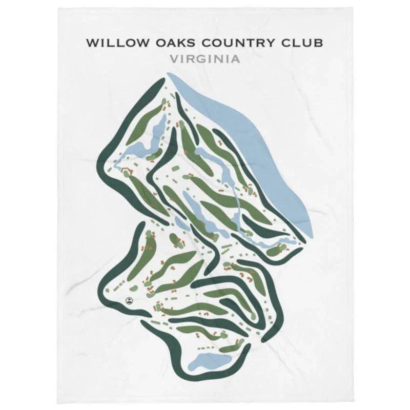 Willow Oaks Country Club, Virginia - Printed Golf Courses