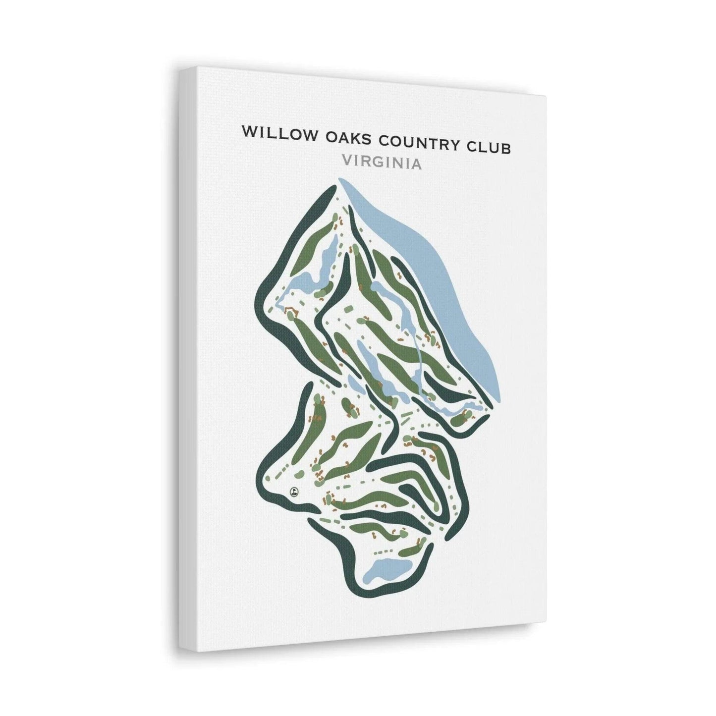 Willow Oaks Country Club, Virginia - Printed Golf Courses