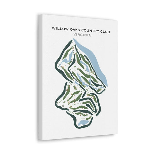 Willow Oaks Country Club, Virginia - Printed Golf Courses