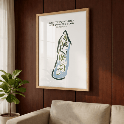 Willow Point Golf and Country Club, Alabama - Printed Golf Courses