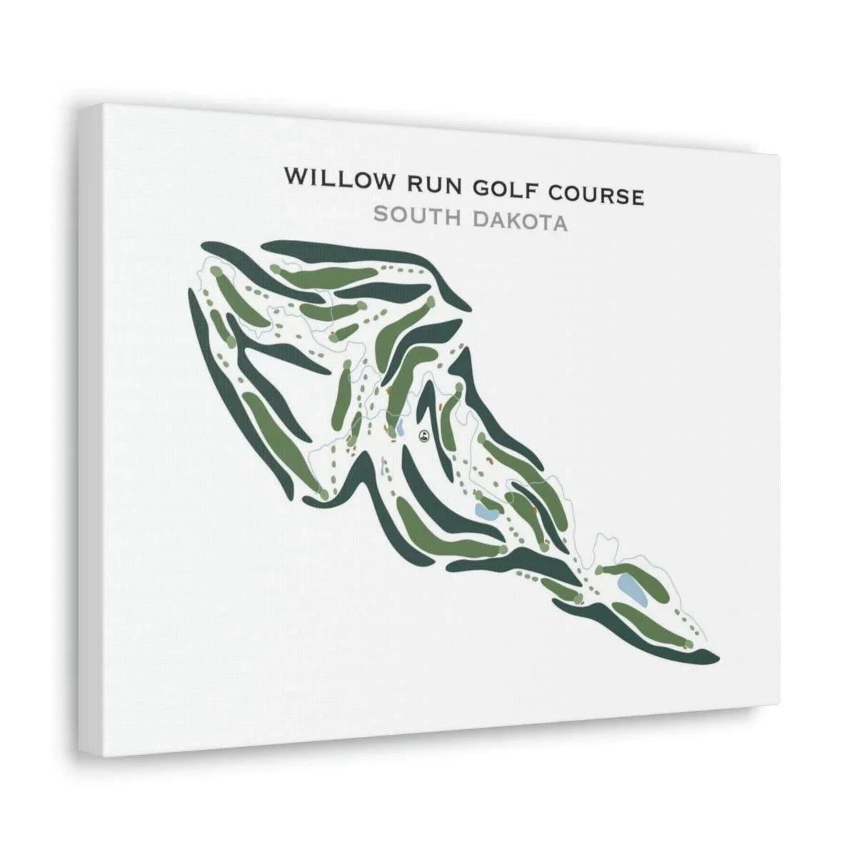 Willow Run Golf Course, South Dakota - Printed Golf Courses