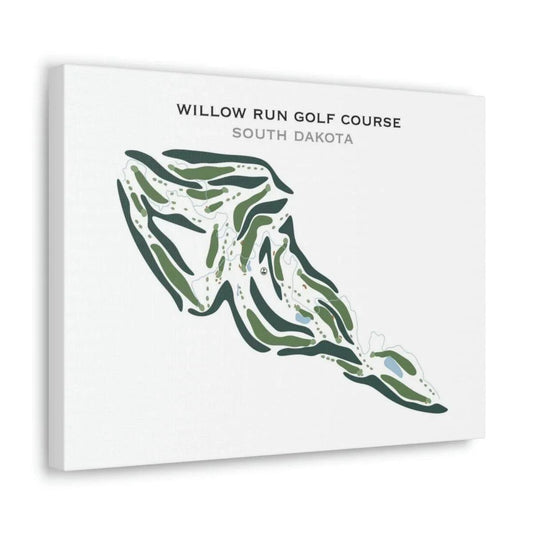 Willow Run Golf Course, South Dakota - Printed Golf Courses