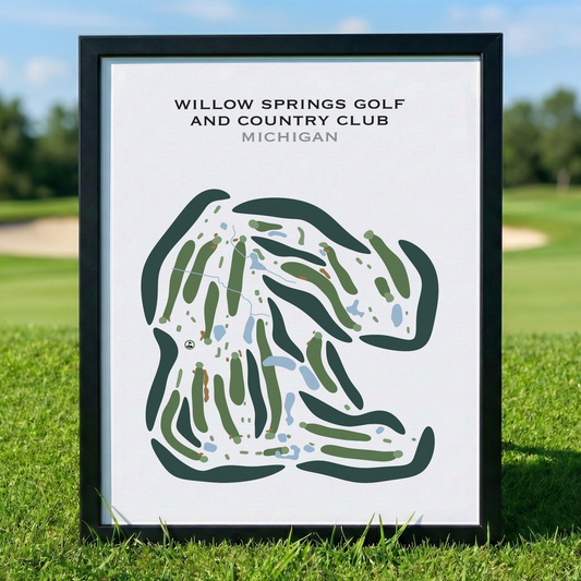 Willow Springs Golf & Country, Michigan - Printed Golf Courses