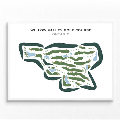 Willow Valley Golf Course, Canada - Printed Golf Courses