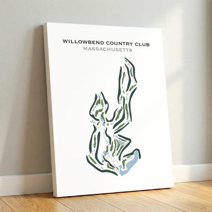 Willowbend Country Club, Massachusetts - Printed Golf Course