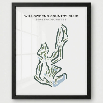 Willowbend Country Club, Massachusetts - Printed Golf Course