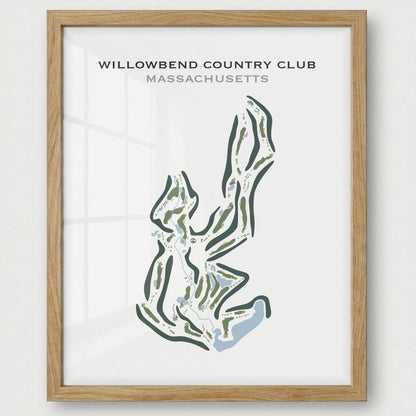 Willowbend Country Club, Massachusetts - Printed Golf Course