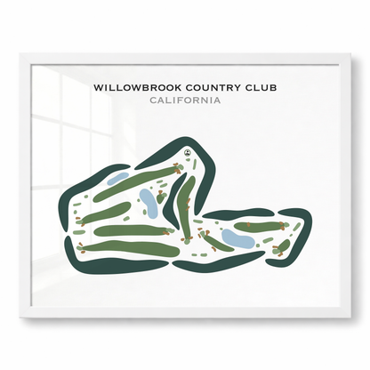 Willowbrook Country Club, California - Printed Golf Courses