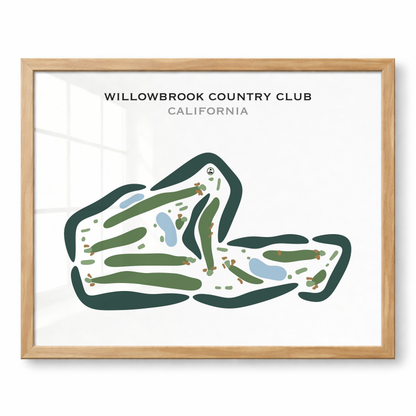 Willowbrook Country Club, California - Printed Golf Courses