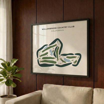 Willowbrook Country Club, California - Printed Golf Courses
