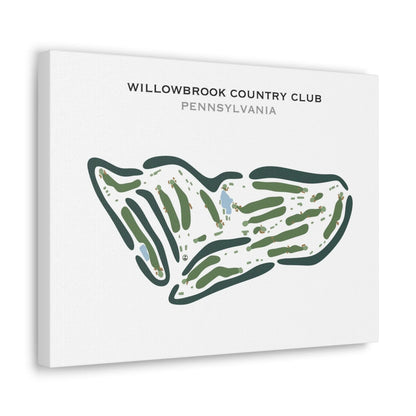 Willowbrook Country Club, Pennsylvania - Printed Golf Courses