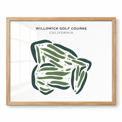 Willowick Golf Course, California - Printed Golf Courses