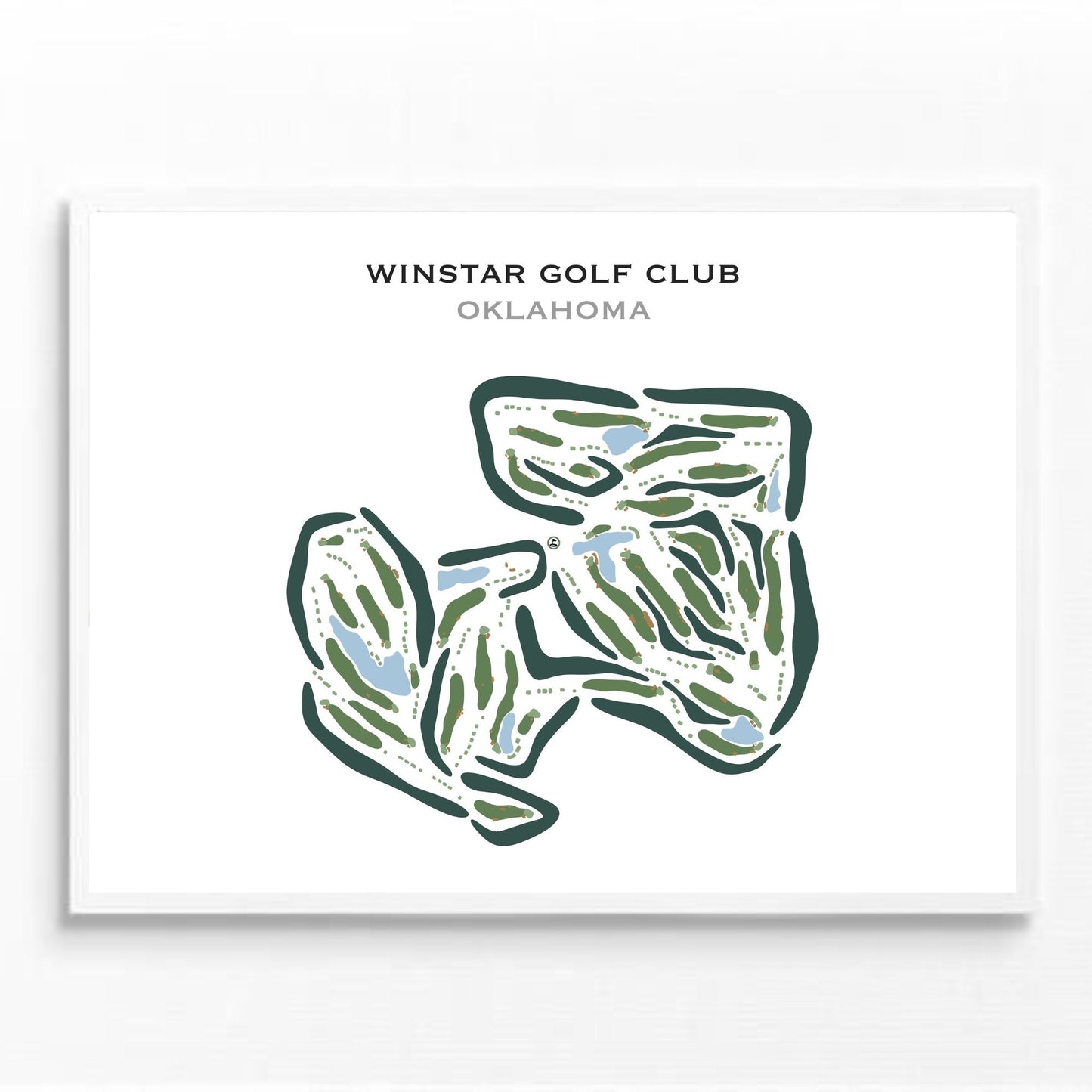 WinStar Golf Club, Oklahoma - Printed Golf Courses