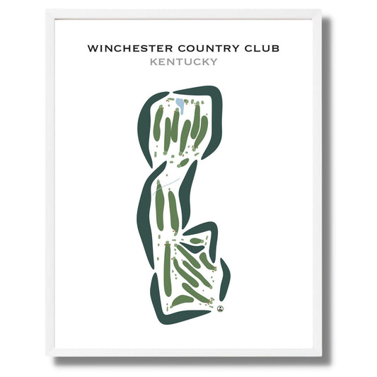 Winchester Country Club, Kentucky - Printed Golf Courses