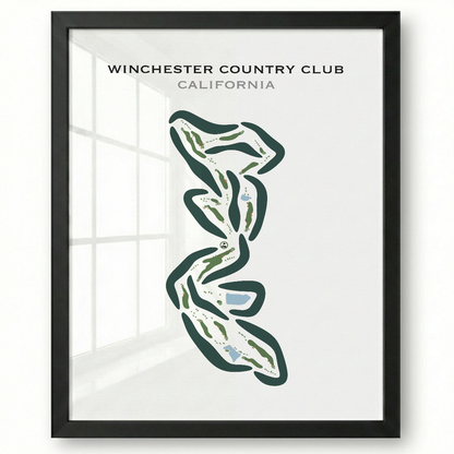 Winchester Country Club, California - Printed Golf Courses