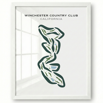 Winchester Country Club, California - Printed Golf Courses