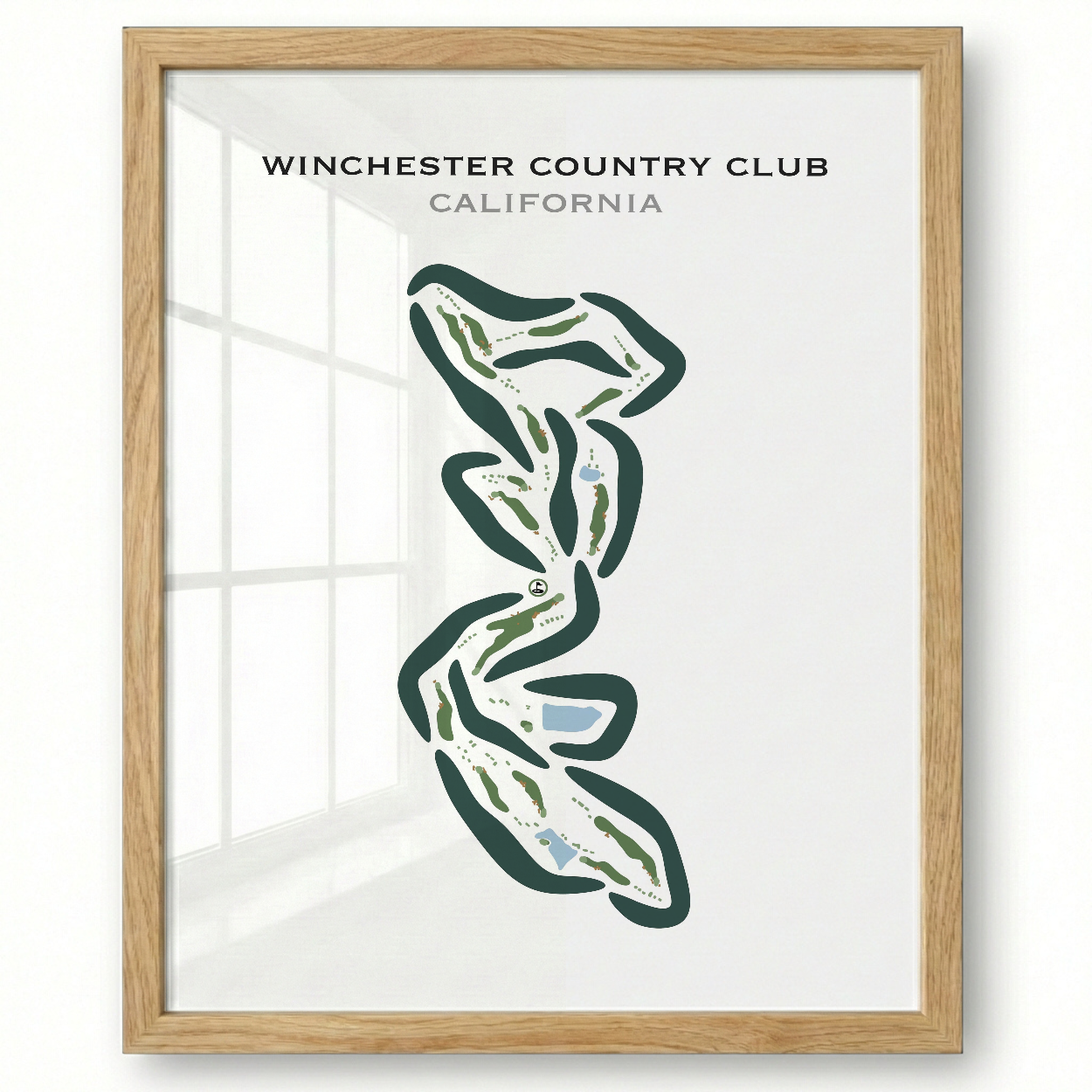 Winchester Country Club, California - Printed Golf Courses