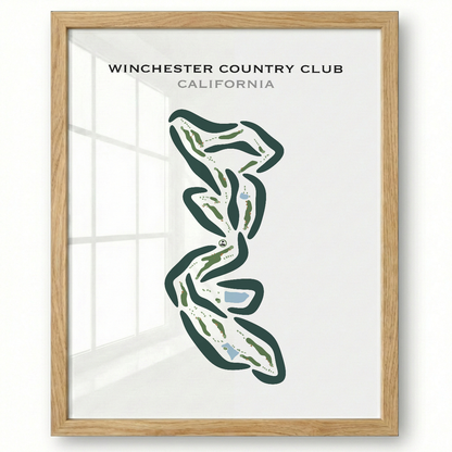 Winchester Country Club, California - Printed Golf Courses