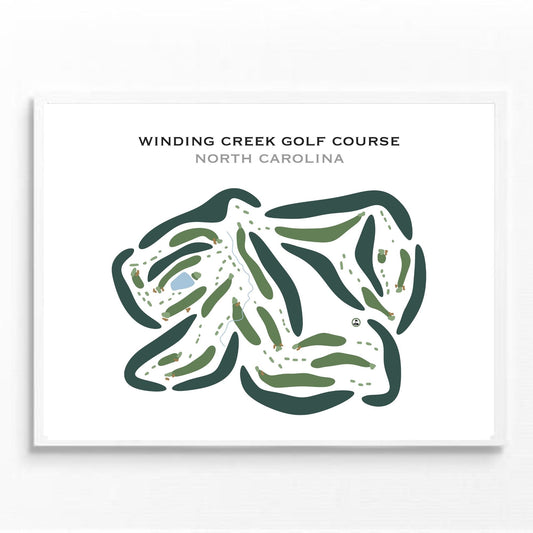 Winding Creek Golf Course, North Carolina - Printed Golf Courses