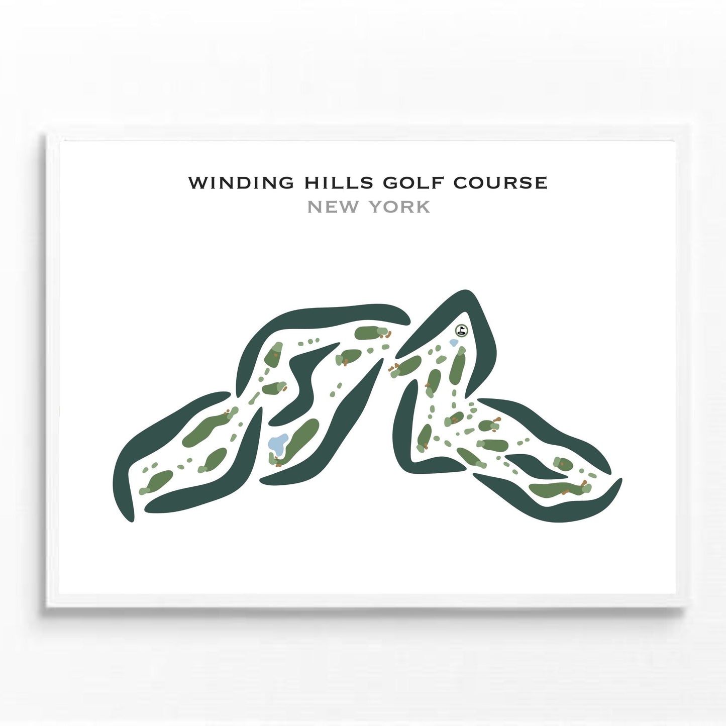 Winding Hills Golf Course, New York - Printed Golf Courses