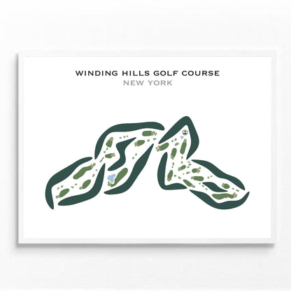 Winding Hills Golf Course, New York - Printed Golf Courses