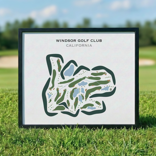 Windsor Golf Club, California - Printed Golf Courses