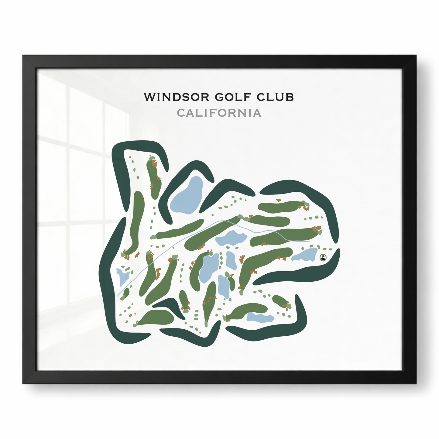 Windsor Golf Club, California - Printed Golf Courses