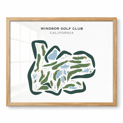 Windsor Golf Club, California - Printed Golf Courses