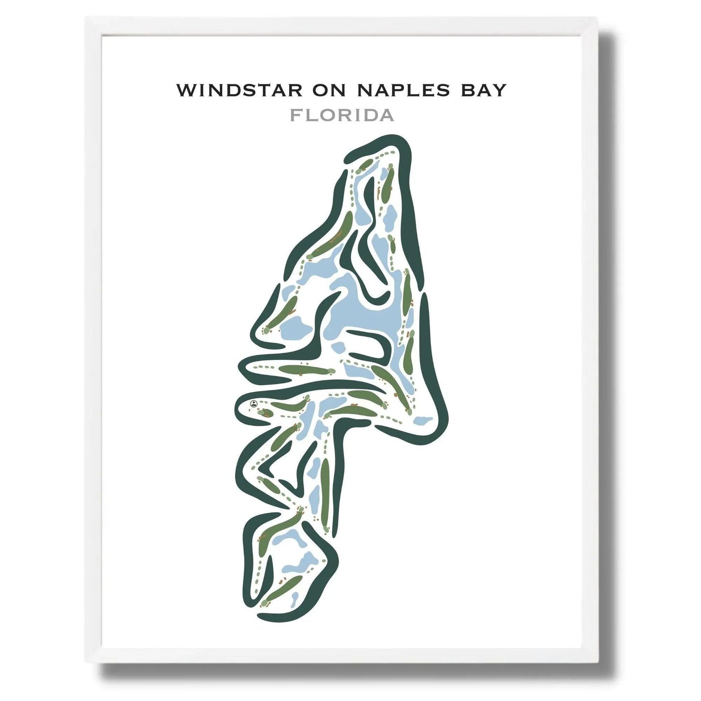 Windstar on Naples Bay, Florida - Printed Golf Courses