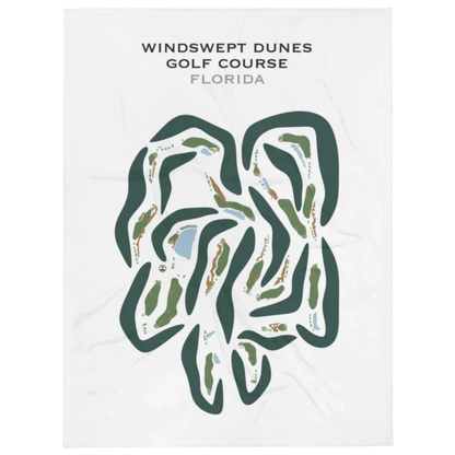 Windswept Dunes Golf Course, Freeport, Florida - Printed Golf Courses