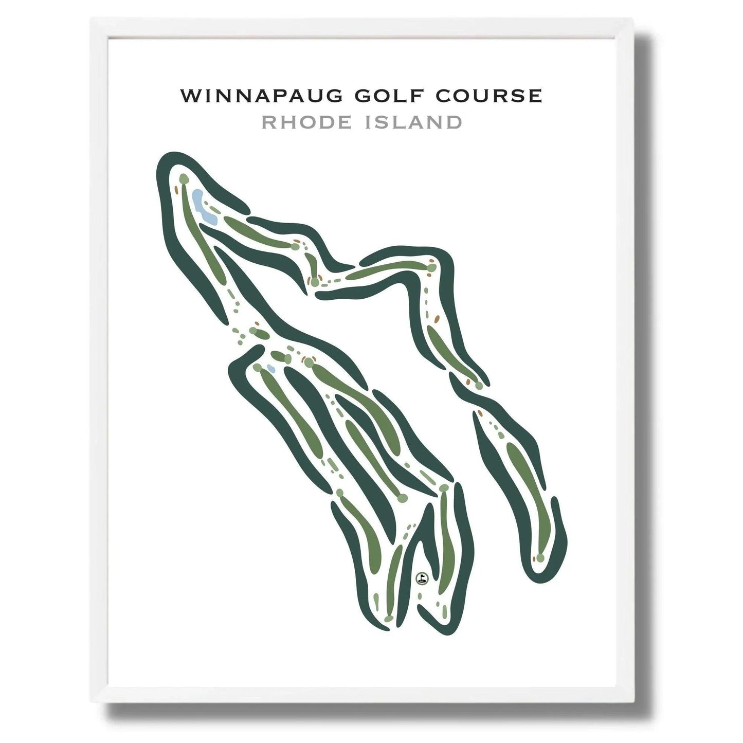 Winnapaug Golf Course, Rhode Island - Printed Golf Courses