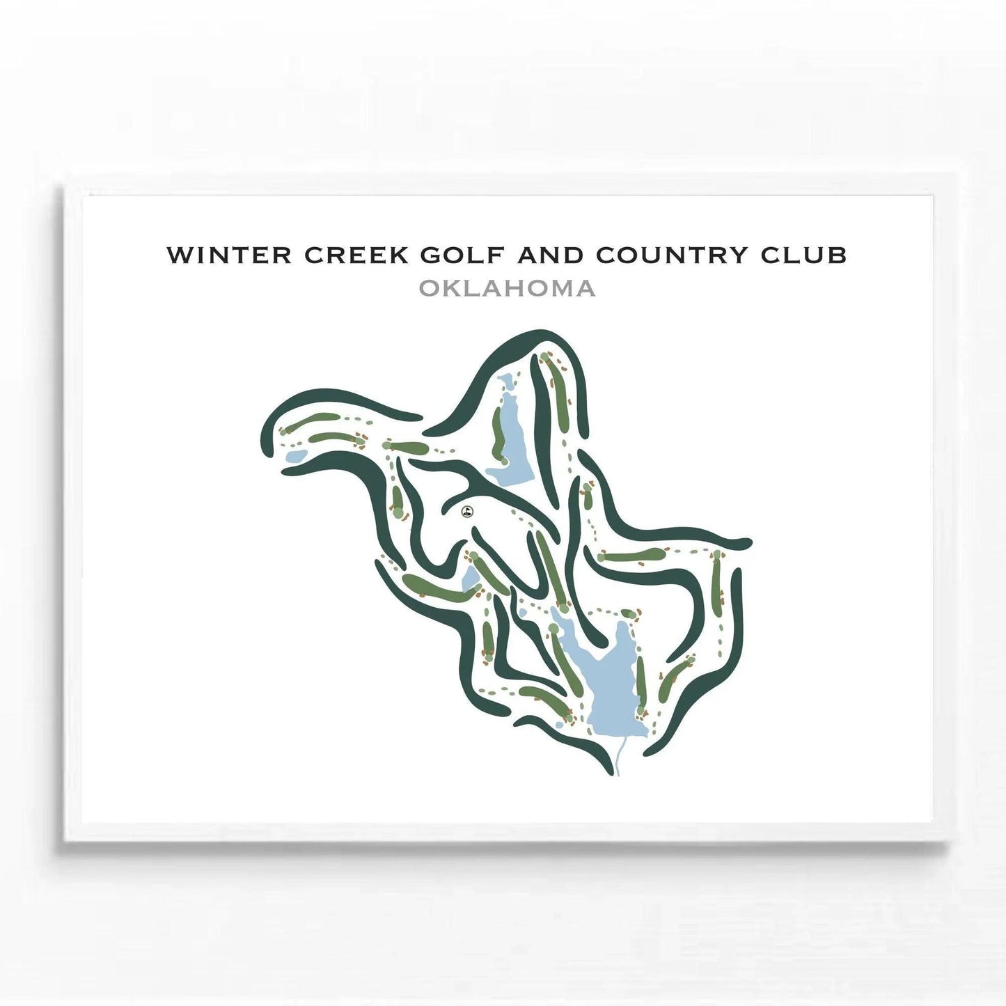 Winter Creek Golf & Country Club, Oklahoma - Printed Golf Courses