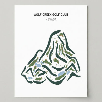 Wolf Creek Golf Club, Mesquite Nevada - Printed Golf Course
