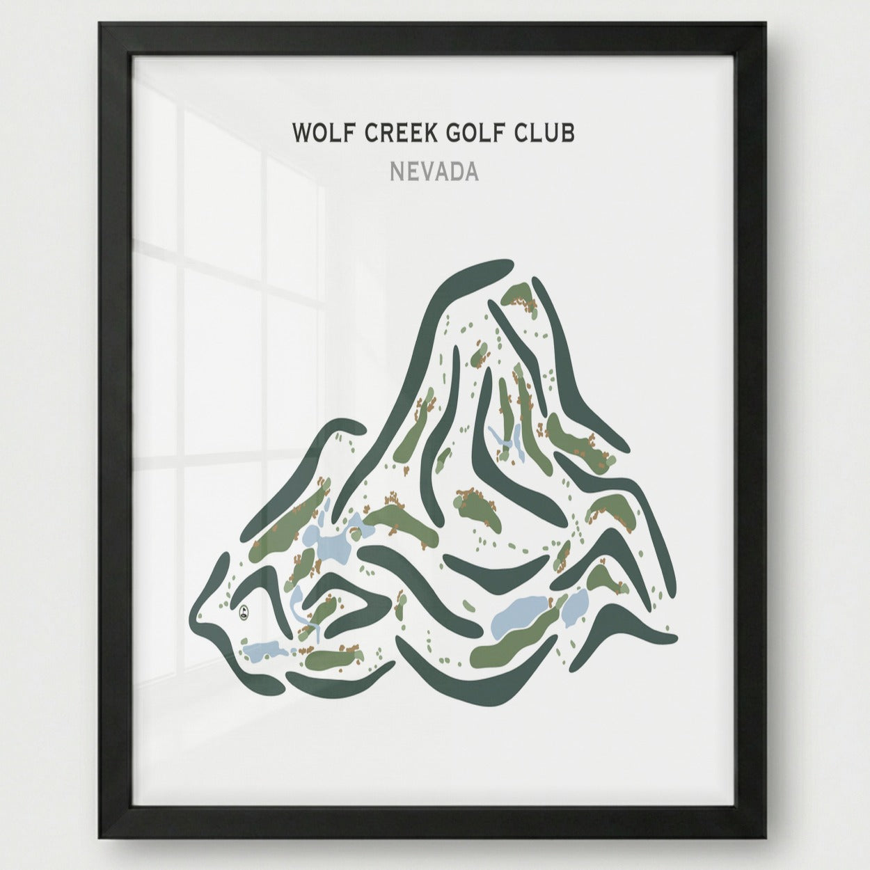 Wolf Creek Golf Club, Mesquite Nevada - Printed Golf Course