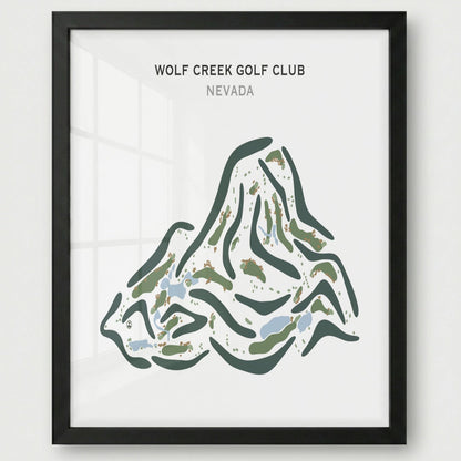 Wolf Creek Golf Club, Mesquite Nevada - Printed Golf Course