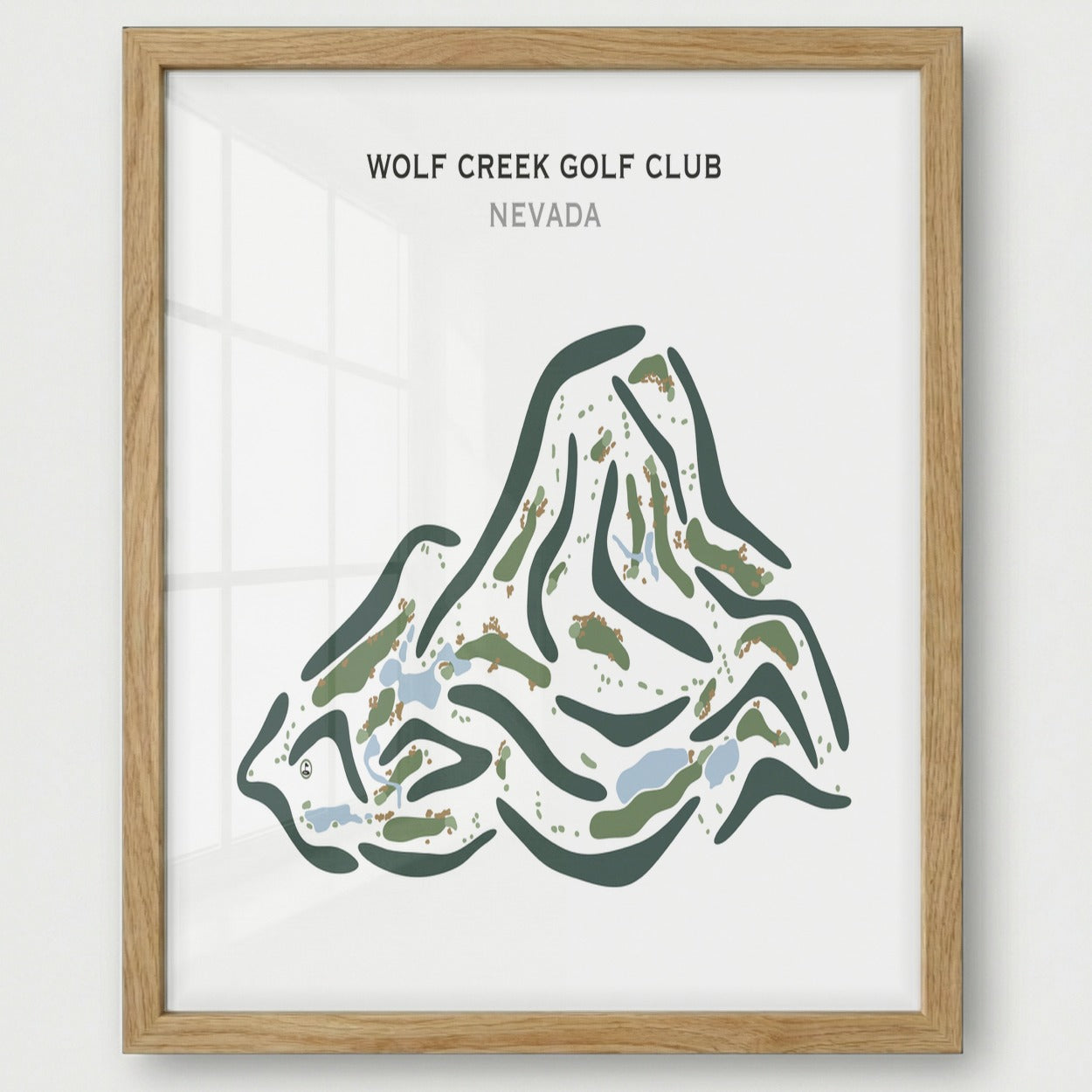 Wolf Creek Golf Club, Mesquite Nevada - Printed Golf Course