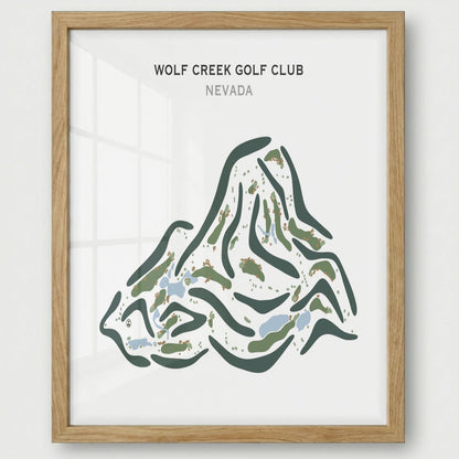 Wolf Creek Golf Club, Mesquite Nevada - Printed Golf Course
