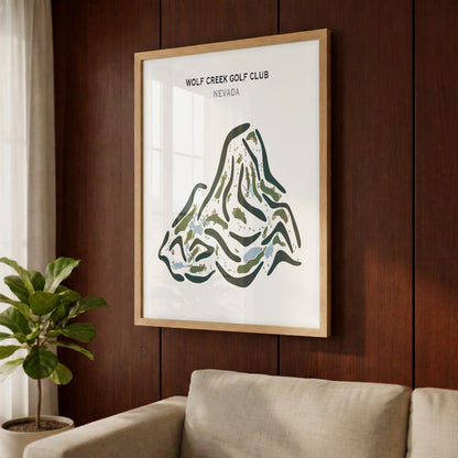 Wolf Creek Golf Club, Mesquite Nevada - Printed Golf Course
